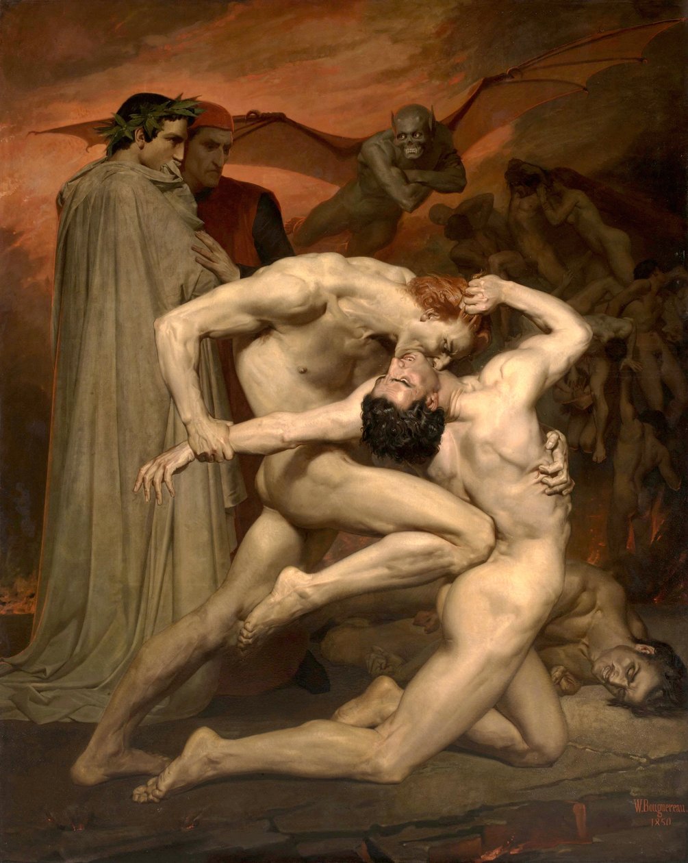 Dante en Vergilius in de hel door William-Adolphe Bouguereau