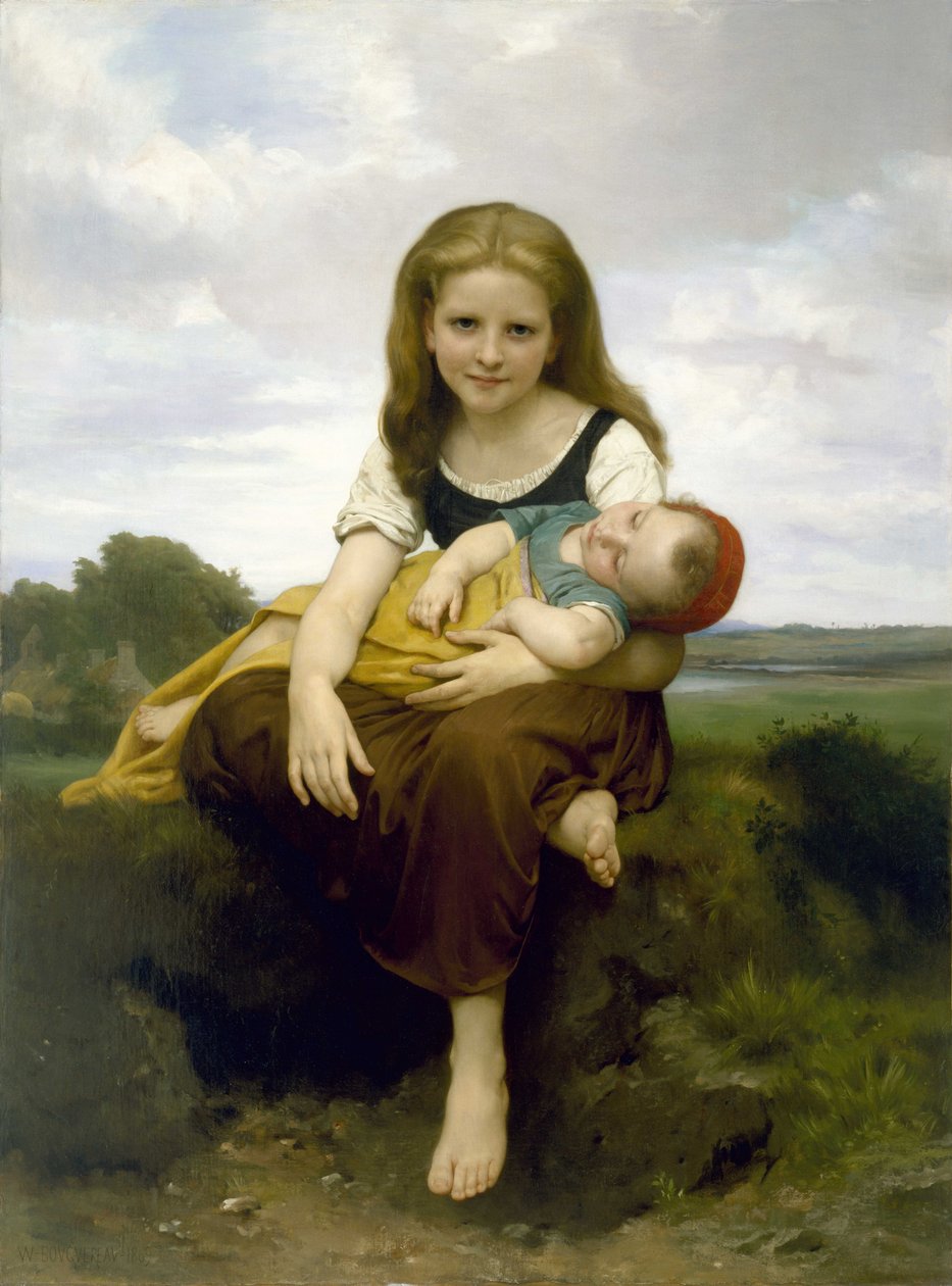 De Oudere Zus door William-Adolphe Bouguereau