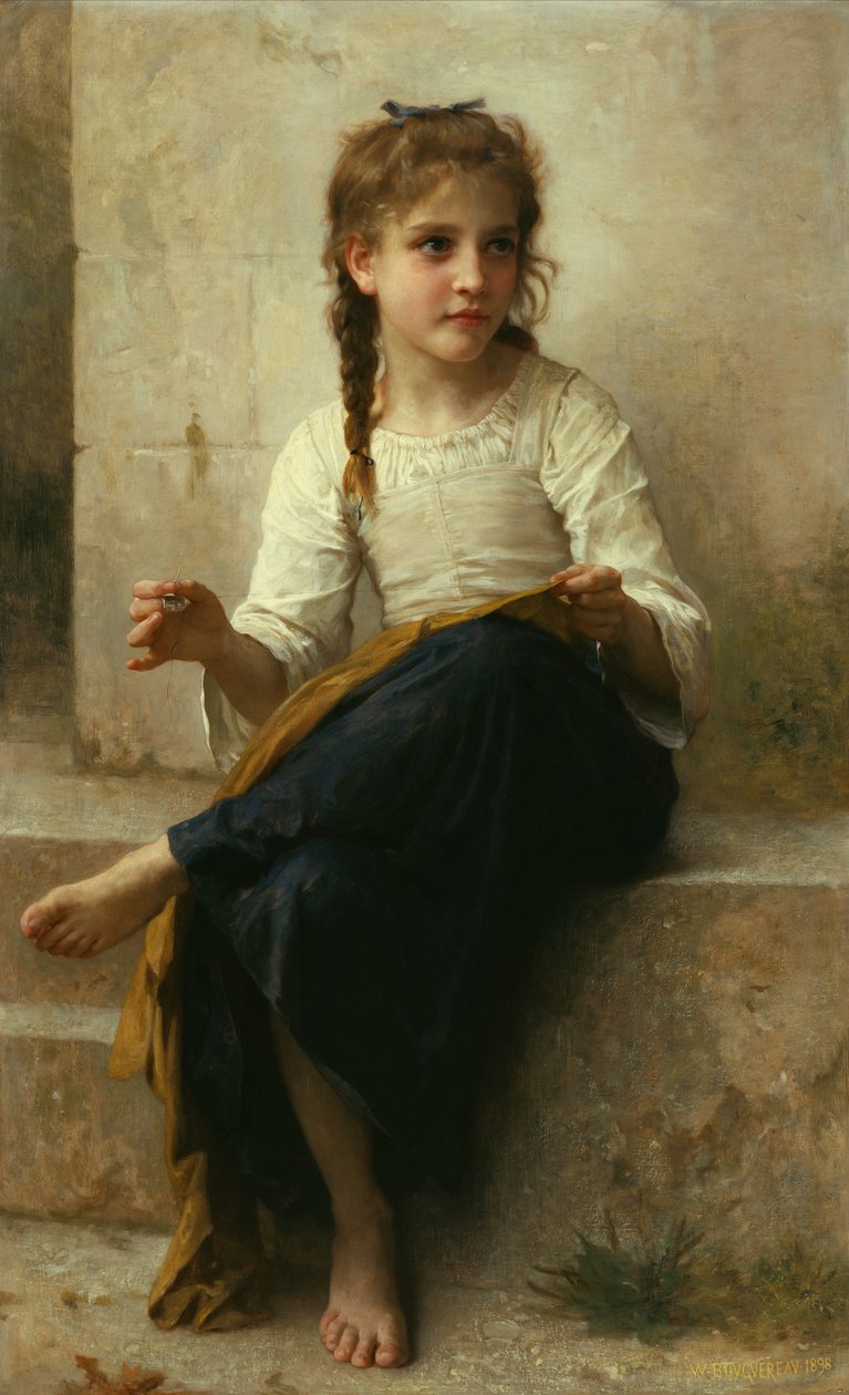 De Naaister door William Adolphe Bouguereau