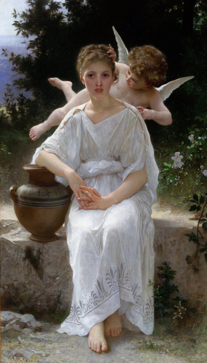Jonge liefde. 19e eeuw (schilderij) door William-Adolphe Bouguereau