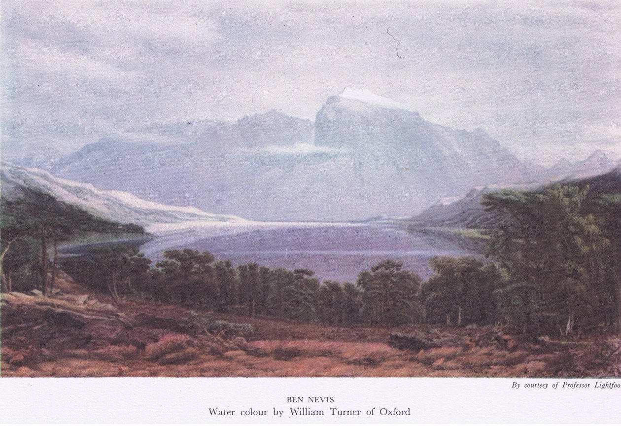 Ben Nevis, uit Britse Avontuur uitgegeven door Collins door Joseph Mallord William Turner
