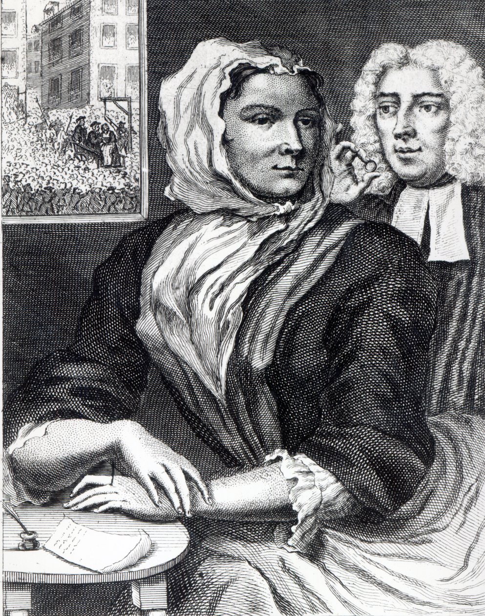 Sarah Malcolm door William (after) Hogarth
