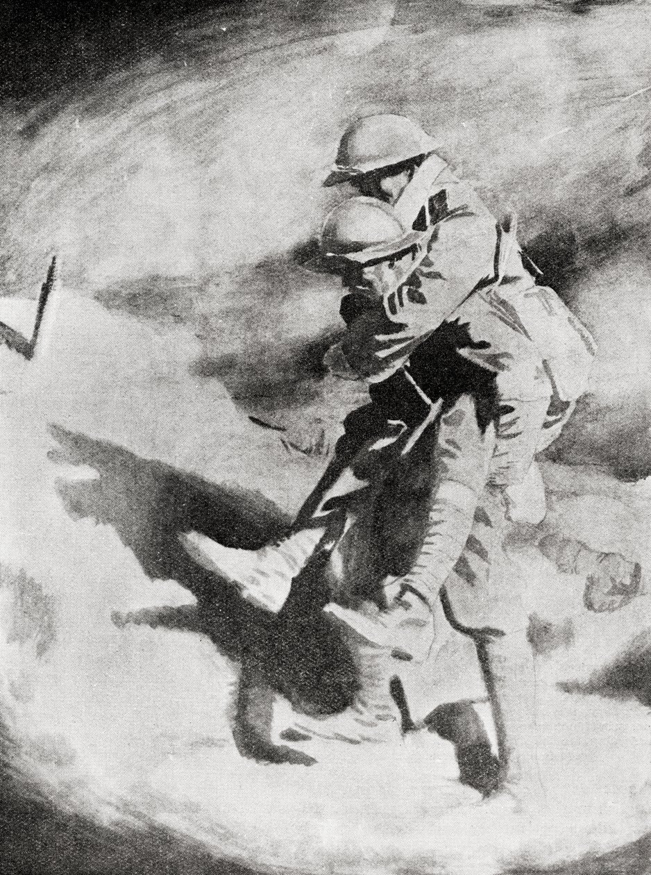 Poilu en Tommy naar het schilderij van Sir William Orpen door William (after) Orpen