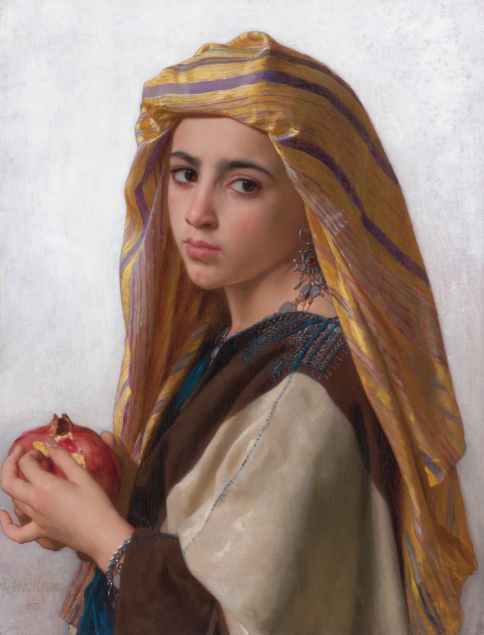 Meisje met granaatappel door William Adolphe Bouguereau