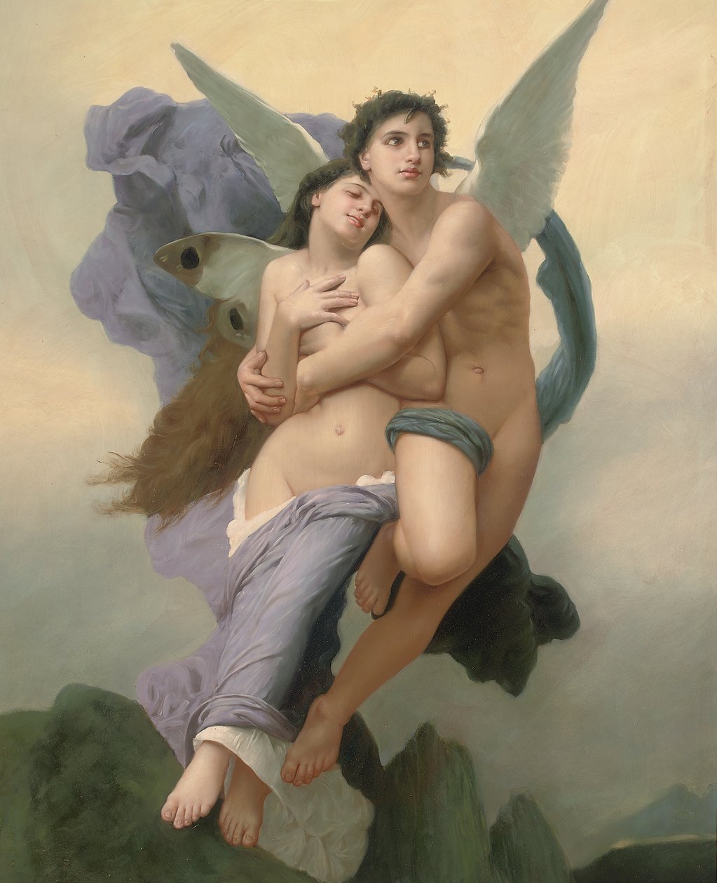De Ontvoering van Psyche door William Adolphe Bouguereau