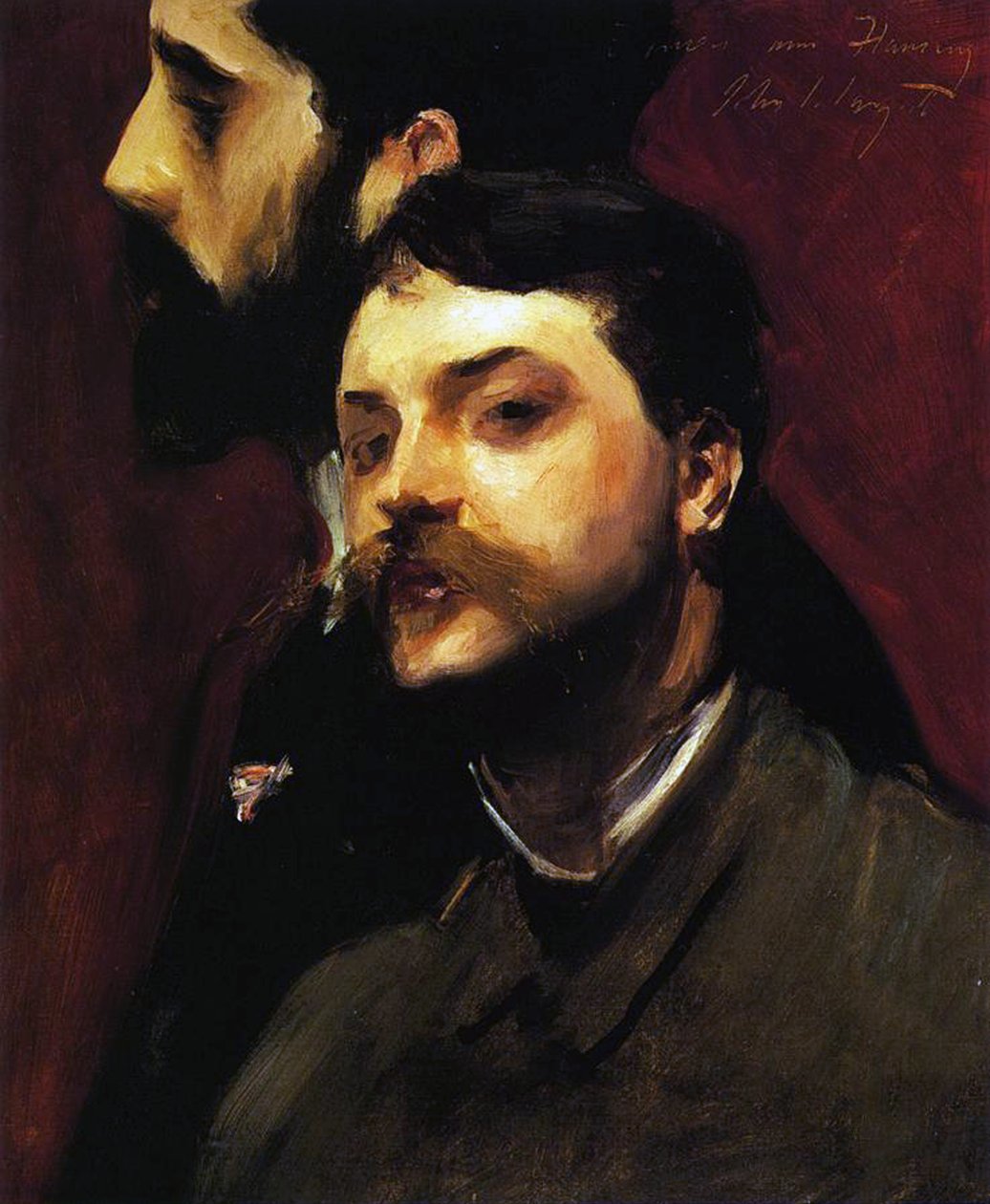 De schilders François Flameng en Paul Helleu, c.1880 door William Adolphe Bouguereau