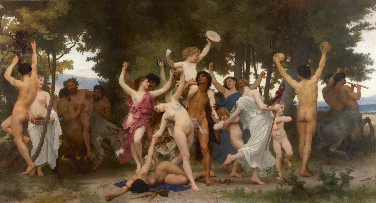 De jeugd van Bacchus La jeunesse de Bacchus, 1884 door William Adolphe Bouguereau
