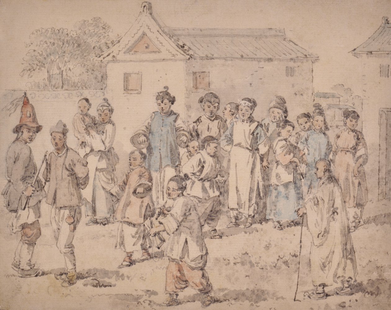 Groep Chinezen door William Alexander
