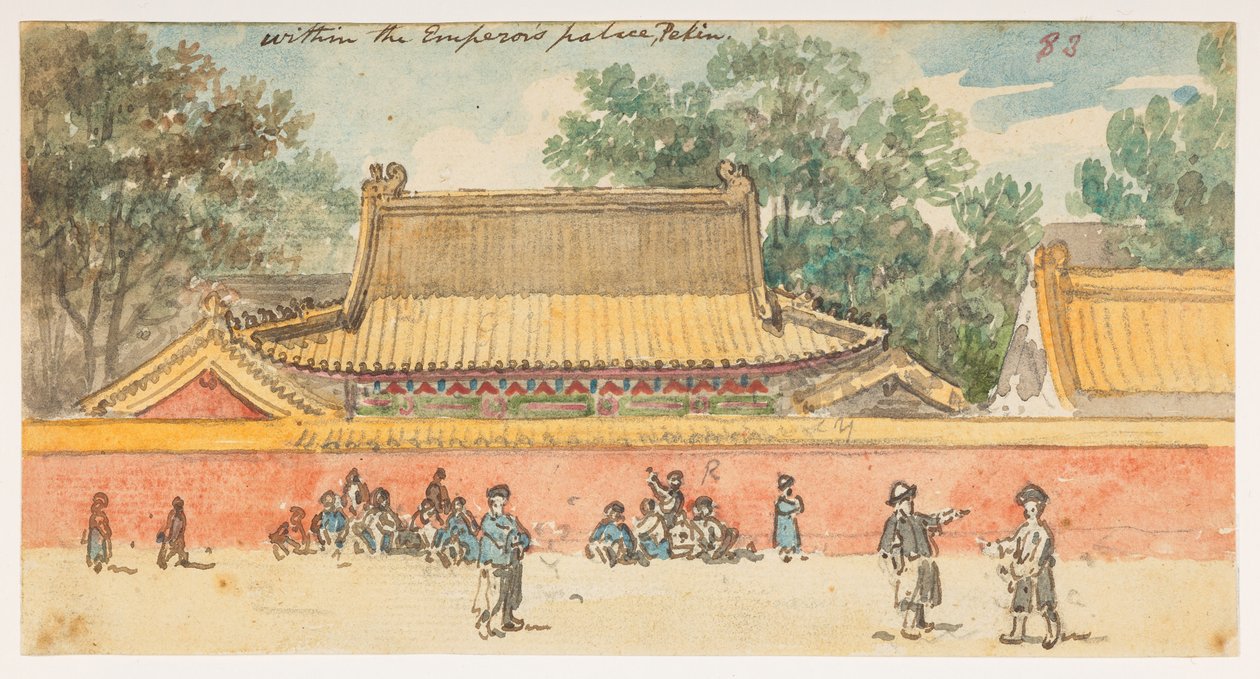 WD 959 sectie 1 f.83, Keizerlijk paleis, Peking door William Alexander