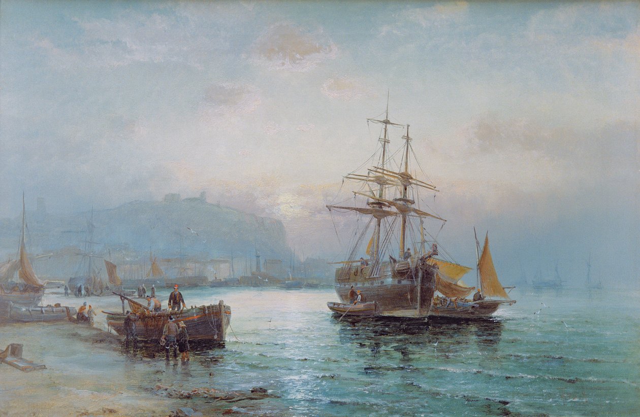 Haven van Scarborough door William Anslow Thornley