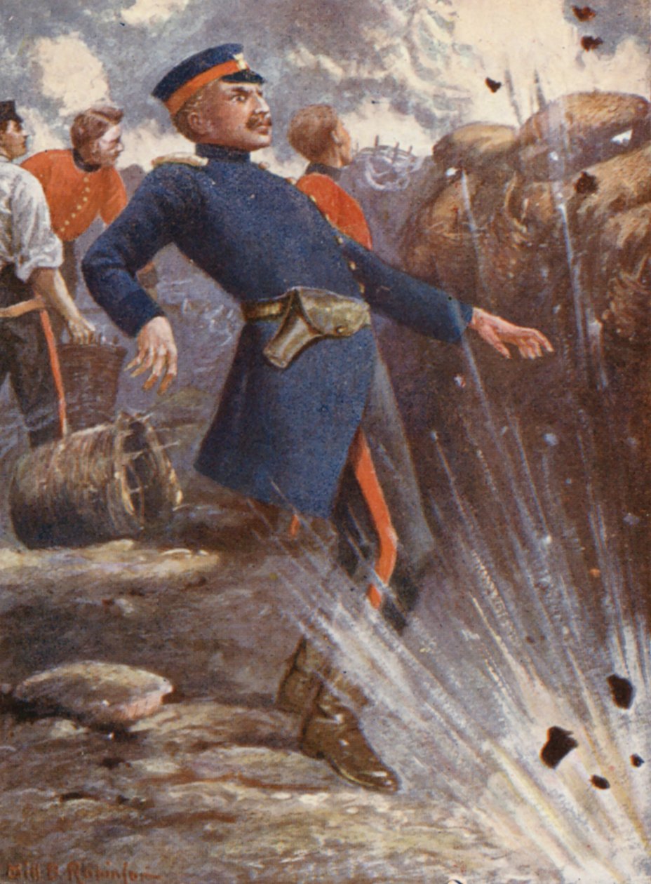 Illustratie voor het leven van generaal Gordon (kleurenlitho) door William B. Robinson