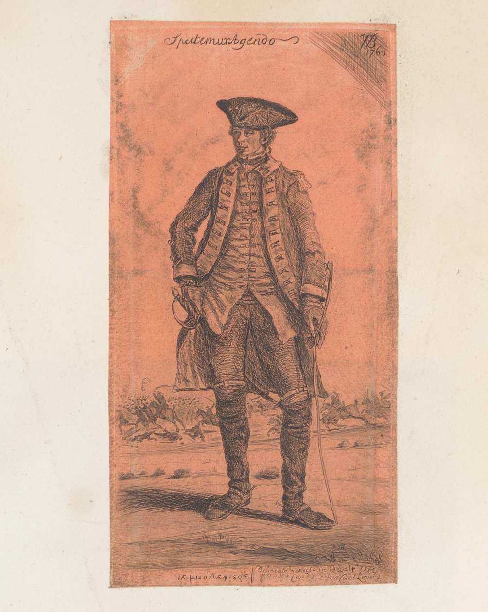 Portret van adjudant Daniel Brown door William Baillie