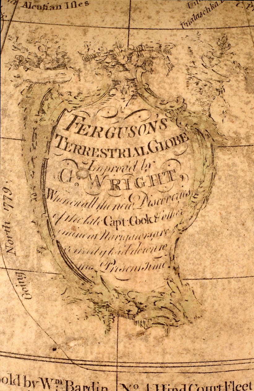 Cartouche in de Noordelijke Stille Oceaan, c.1795 door William Bardin