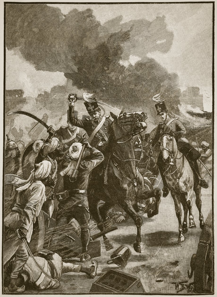 Thackwell bij Sobraon, 1846, illustratie uit 