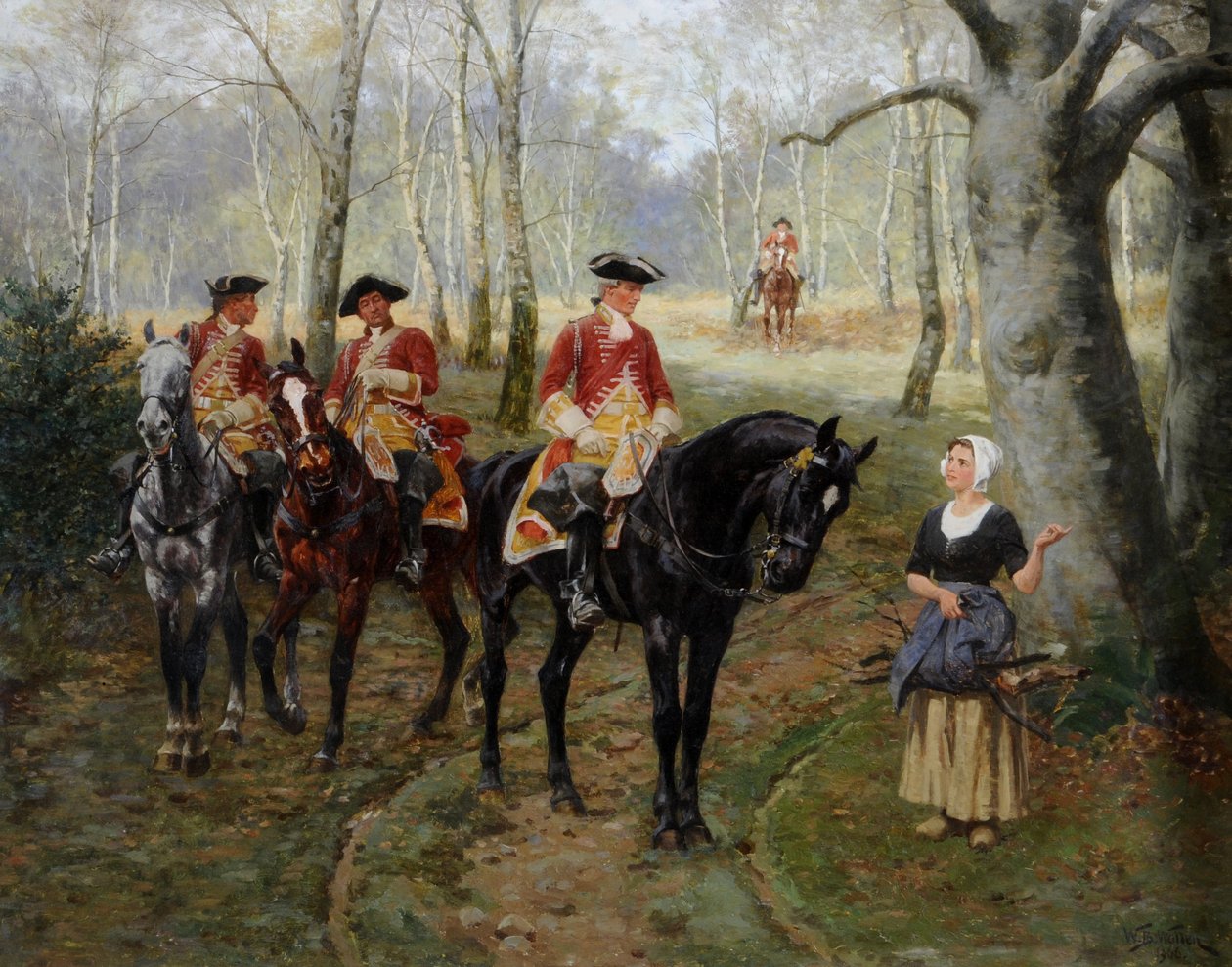 De Patrouille, c.1906 door William Barnes Wollen