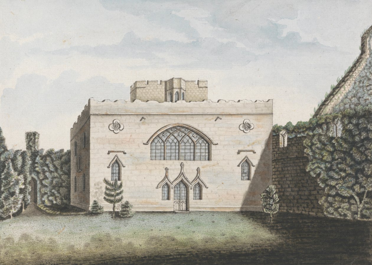Hulne Priorij in Northumberland door William Beilby