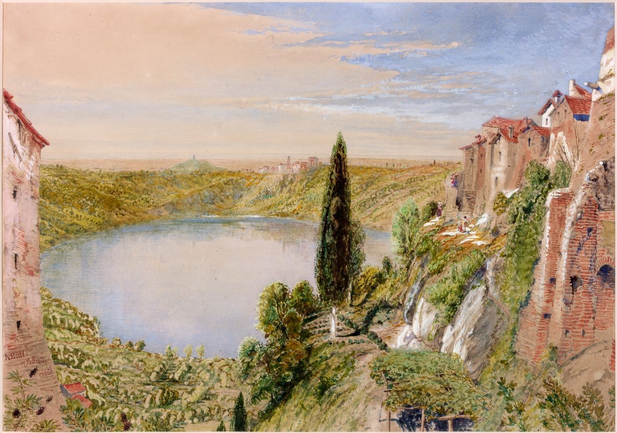 Meer van Nemi, 1862 door William Bell Scott