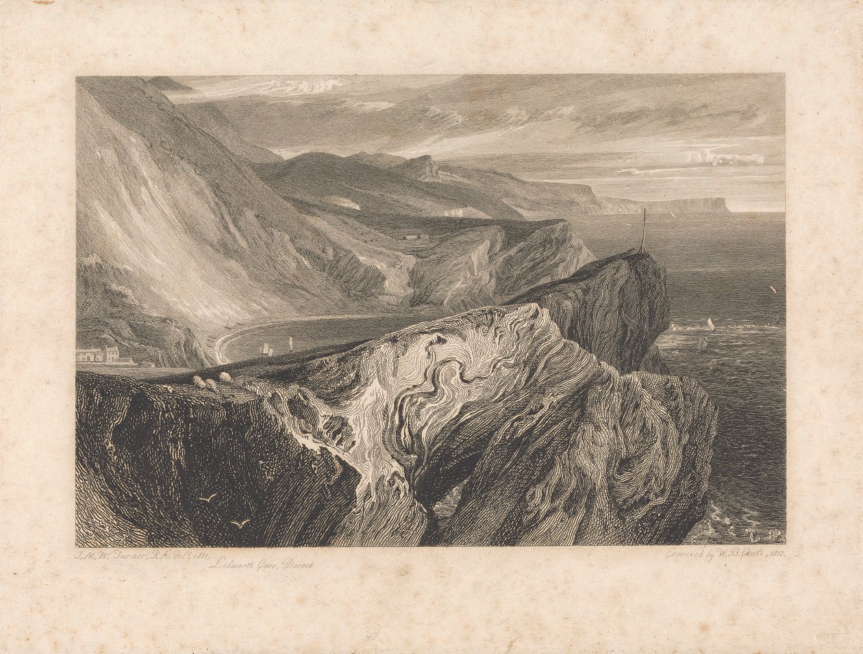 Lulworth Cove, Dorset door William Bernard Cooke
