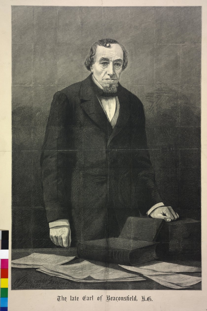 Benjamin Disraeli door William Biscombe Gardner