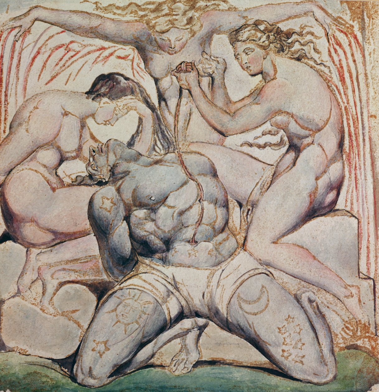 Albion en zijn kwelgeesten, Plaat 25, Jeruzalem door William Blake