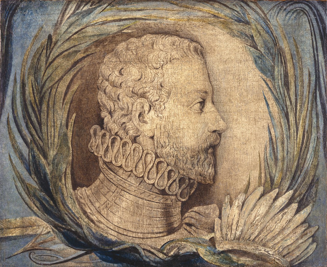 Alonso de Ercilla y Zúñiga, c.1800 door William Blake