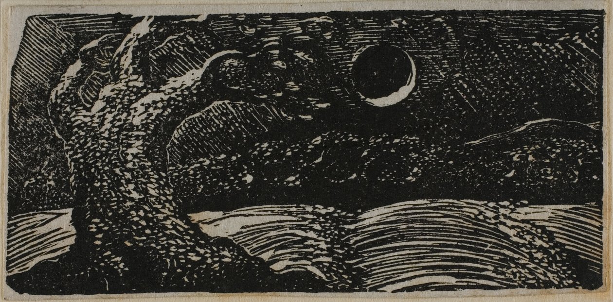 Verwoeste Boom en Platgeslagen Gewassen, uit De Pastoralen van Vergilius door William Blake