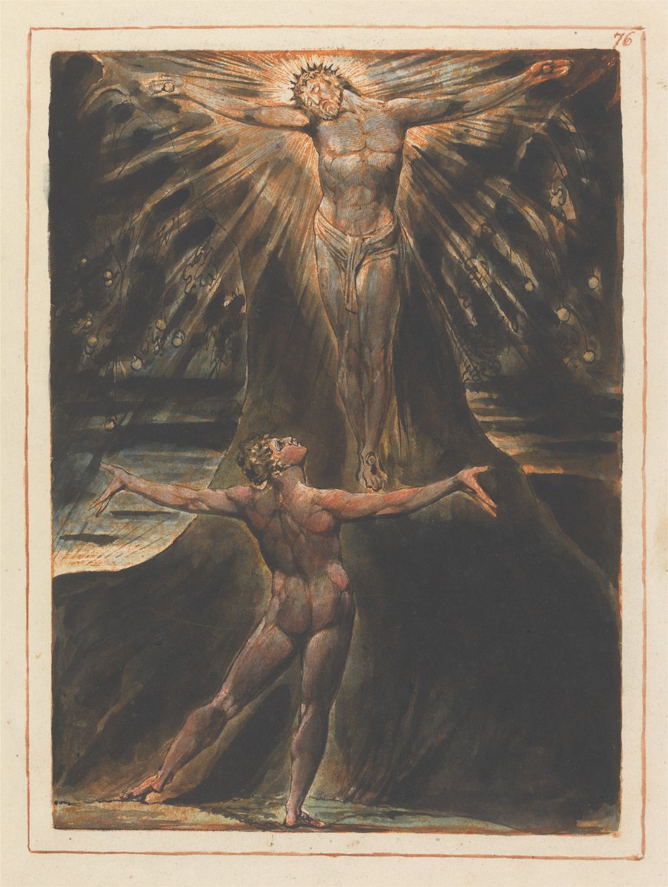 Frontispice van hoofdstuk 4 (plaat 76) door William Blake