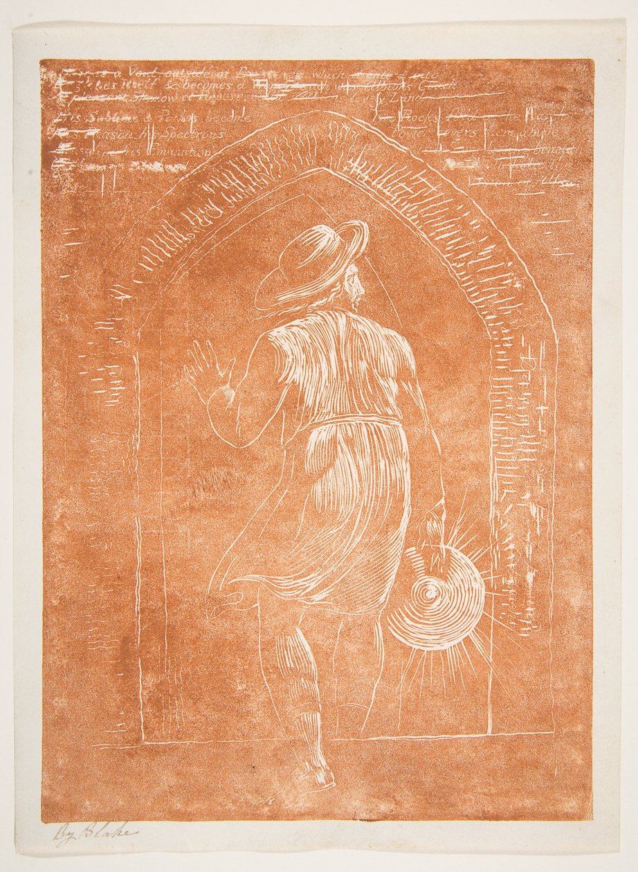 Frontispiz zu Jerusalem, die Emanation des großen Albion door William Blake