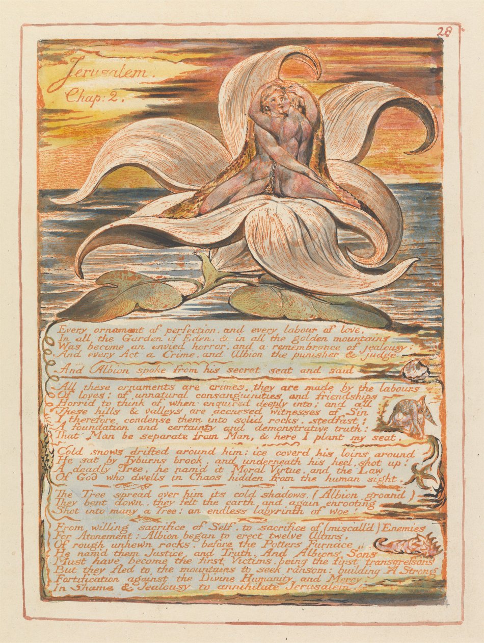 Jerusalem, Kapitel 2. Jeder Schmuck der Vollkommenheit... (Platte 28) door William Blake