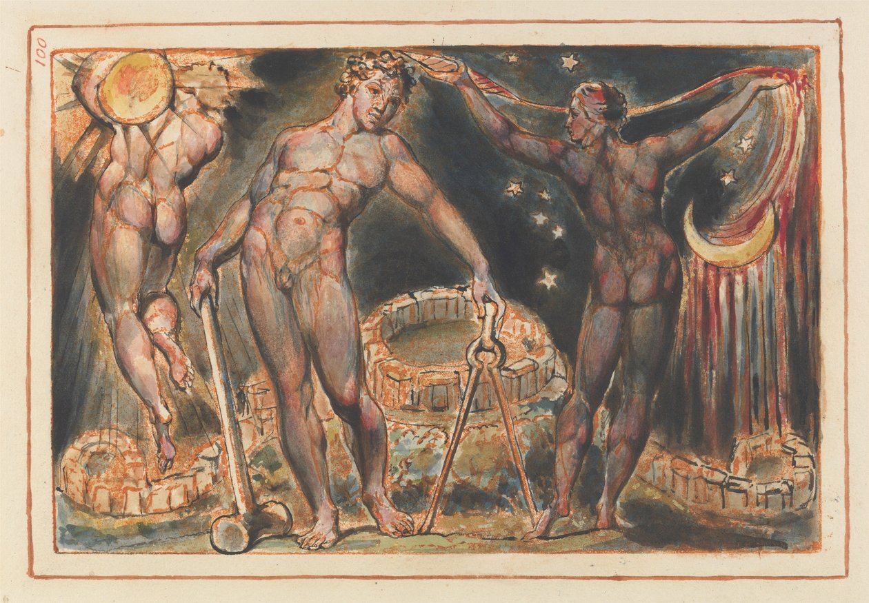 Jeruzalem, slotbeeld (plaat 100) door William Blake