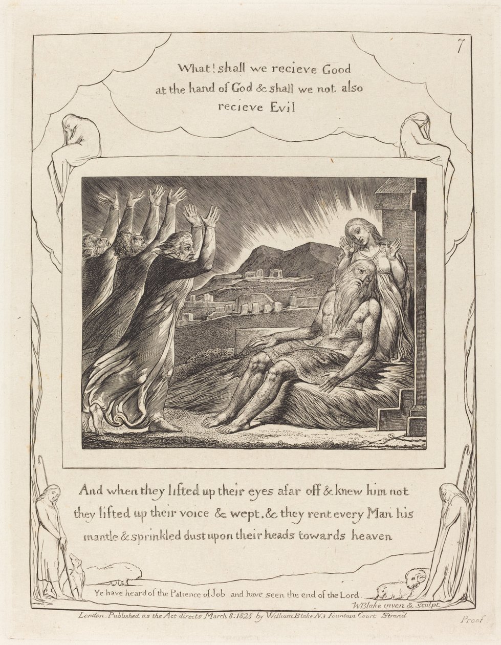 Jobs Troosters door William Blake