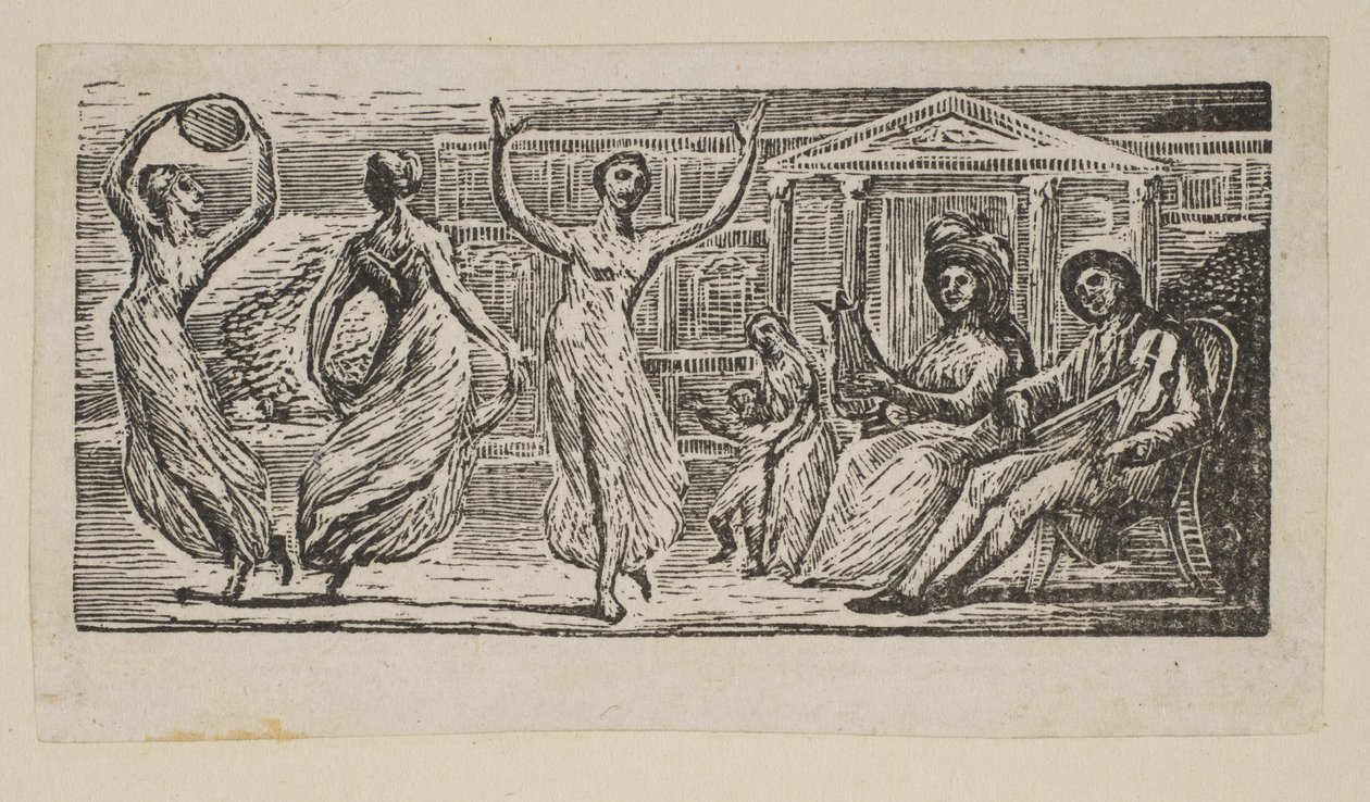 Menalcus Bekijkt Dansende Vrouwen, uit Thornton