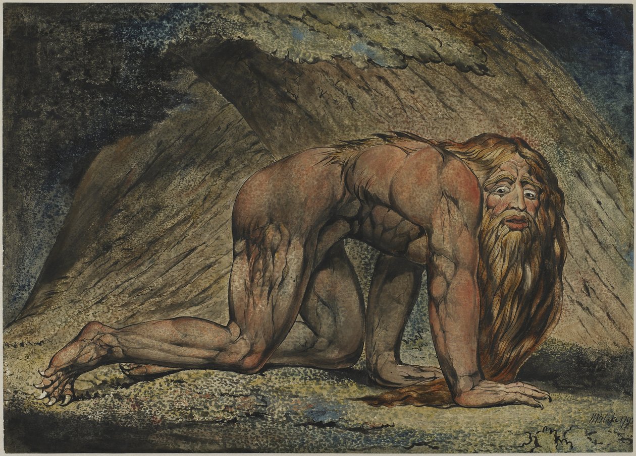 Nebukadnezar door William Blake