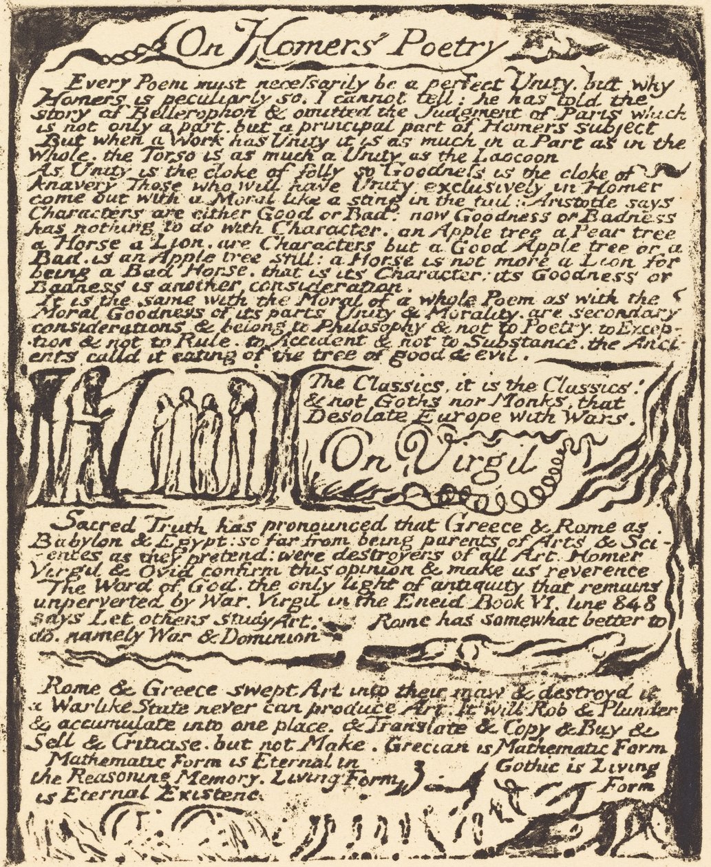 Over de poëzie van Homerus en over Vergilius door William Blake
