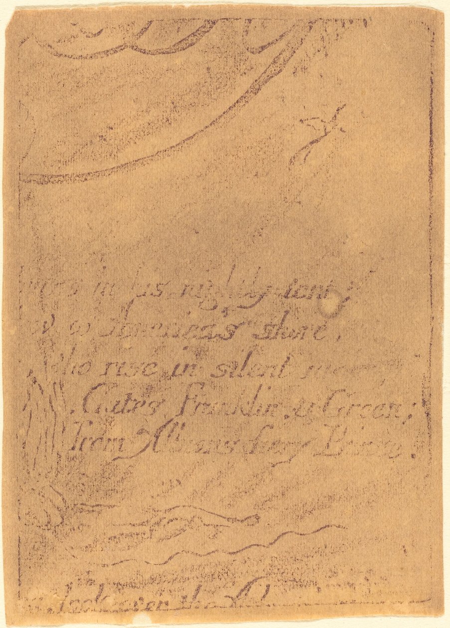 Herdruk van fragment van geannuleerde plaat voor A Prophecy, 1793 door William Blake