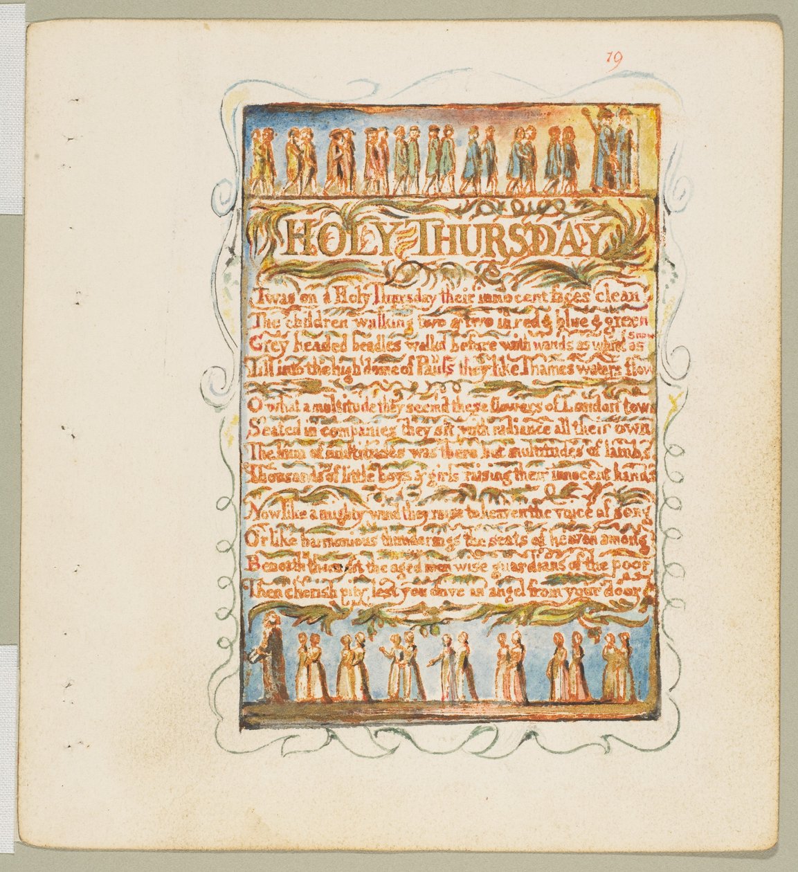 Songs of Innocence and of Experience: Holy Thursday, ca. 1815 door William Blake