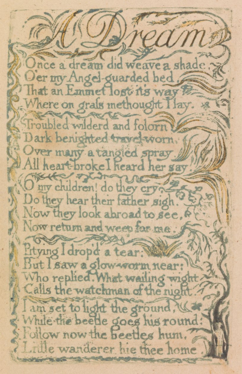 Songs of Innocence and of Experience, Plaat 14, "Laughing Song" (Bentley 15) door William Blake