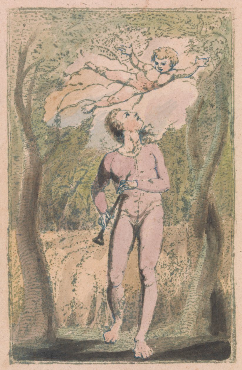 Songs of Innocence and of Experience, Plaat 1, Innocence Frontispice (Bentley 2) door William Blake