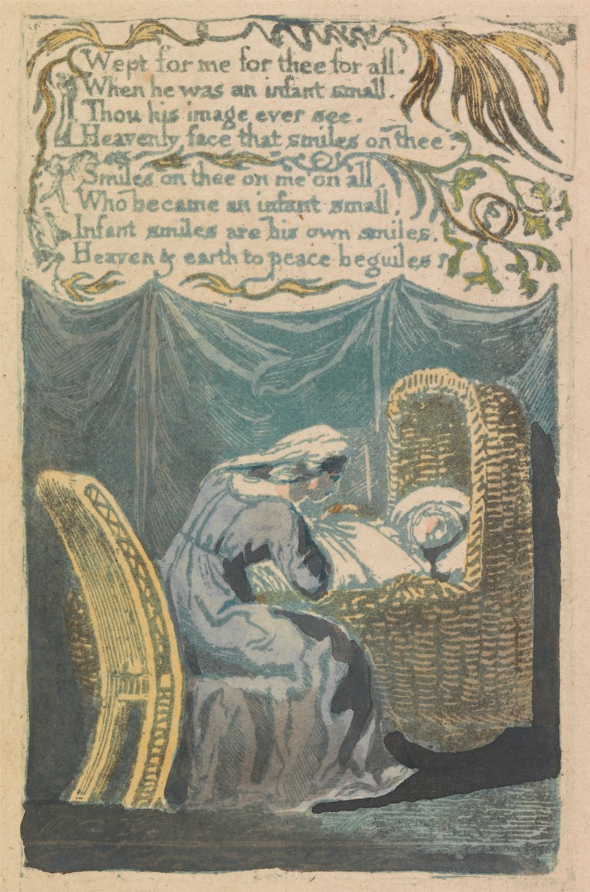 Songs of Innocence and of Experience, Plaat 26, "Een Wiegelied" (Bentley 16) door William Blake