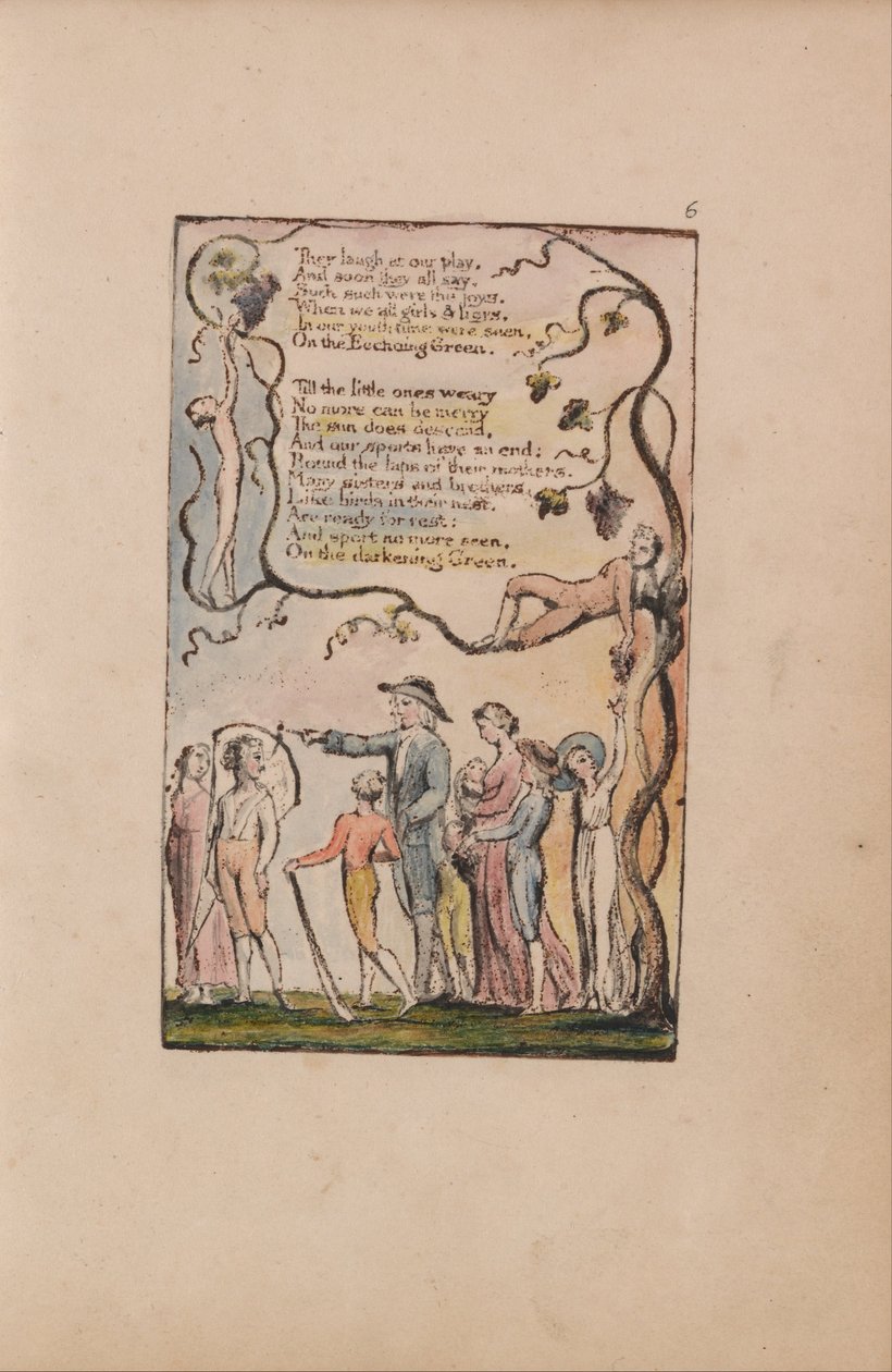 Liederen van Onschuld en Ervaring, Plaat 6, Het Weerkaatsende Groen (Bentley 7) door William Blake