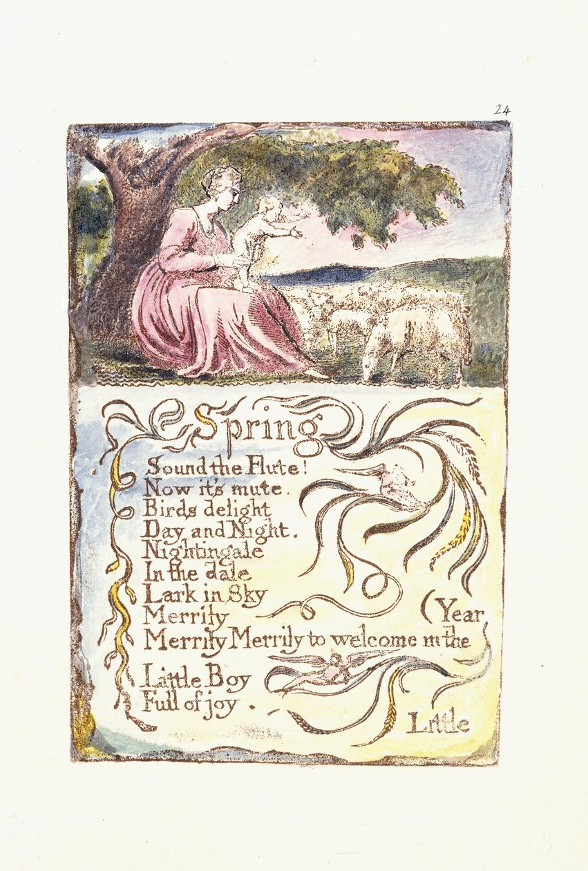 Lente, 1789 door William Blake