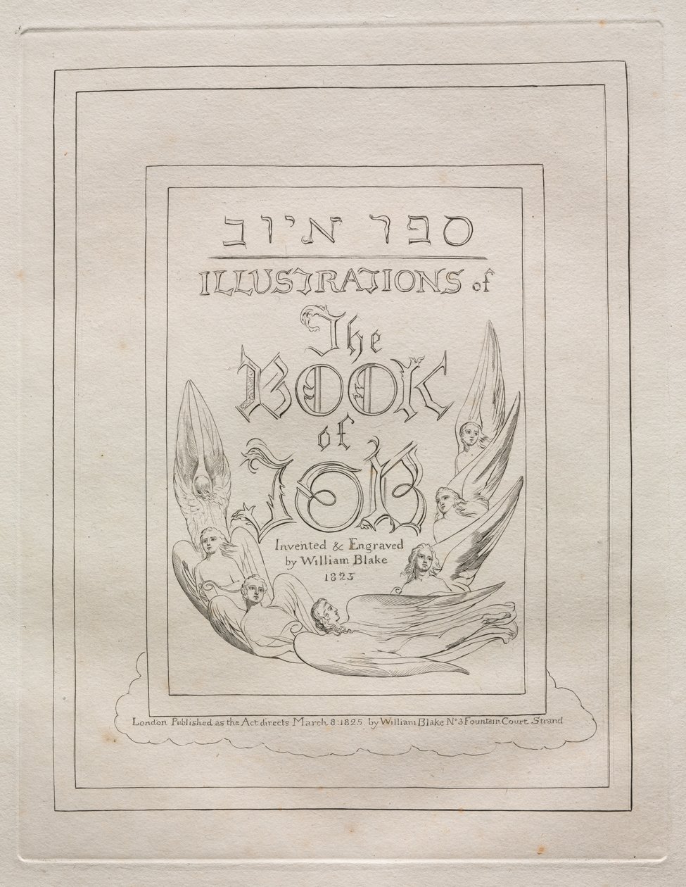 Het Boek van Job, 1825 door William Blake
