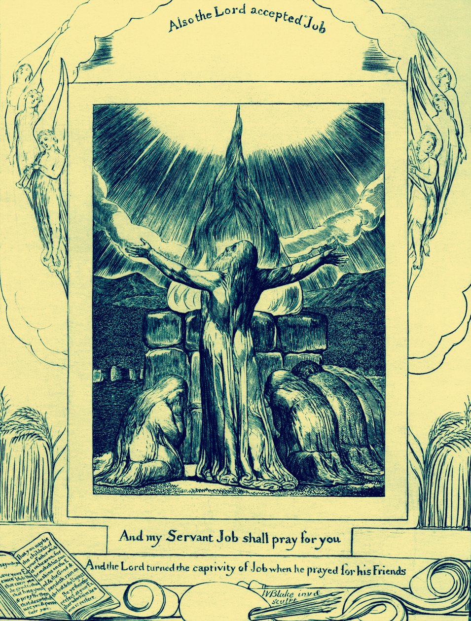 Het Boek Job illustraties door William Blake door William Blake