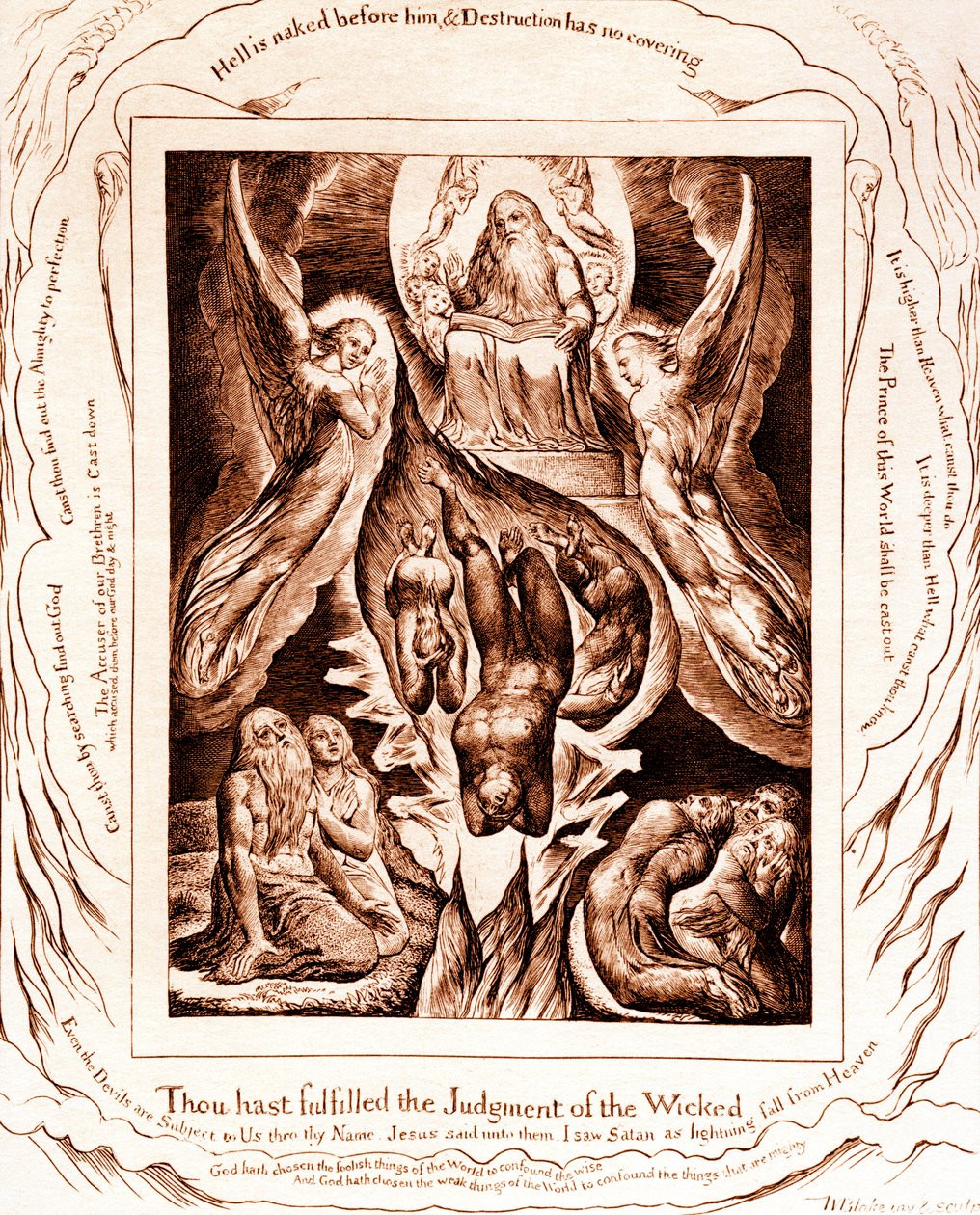 Het Boek van Job illustraties door William Blake door William Blake
