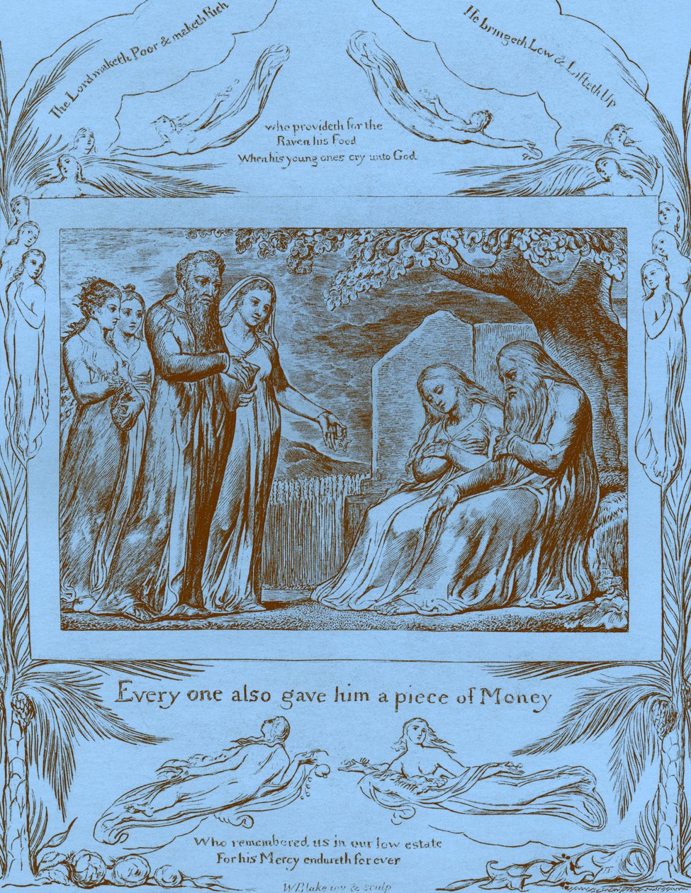 Het boek Job illustraties door William Blake door William Blake