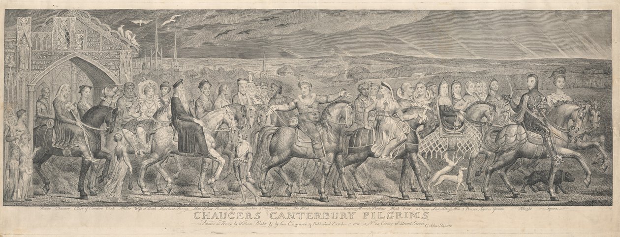 De Canterbury Pelgrims door William Blake