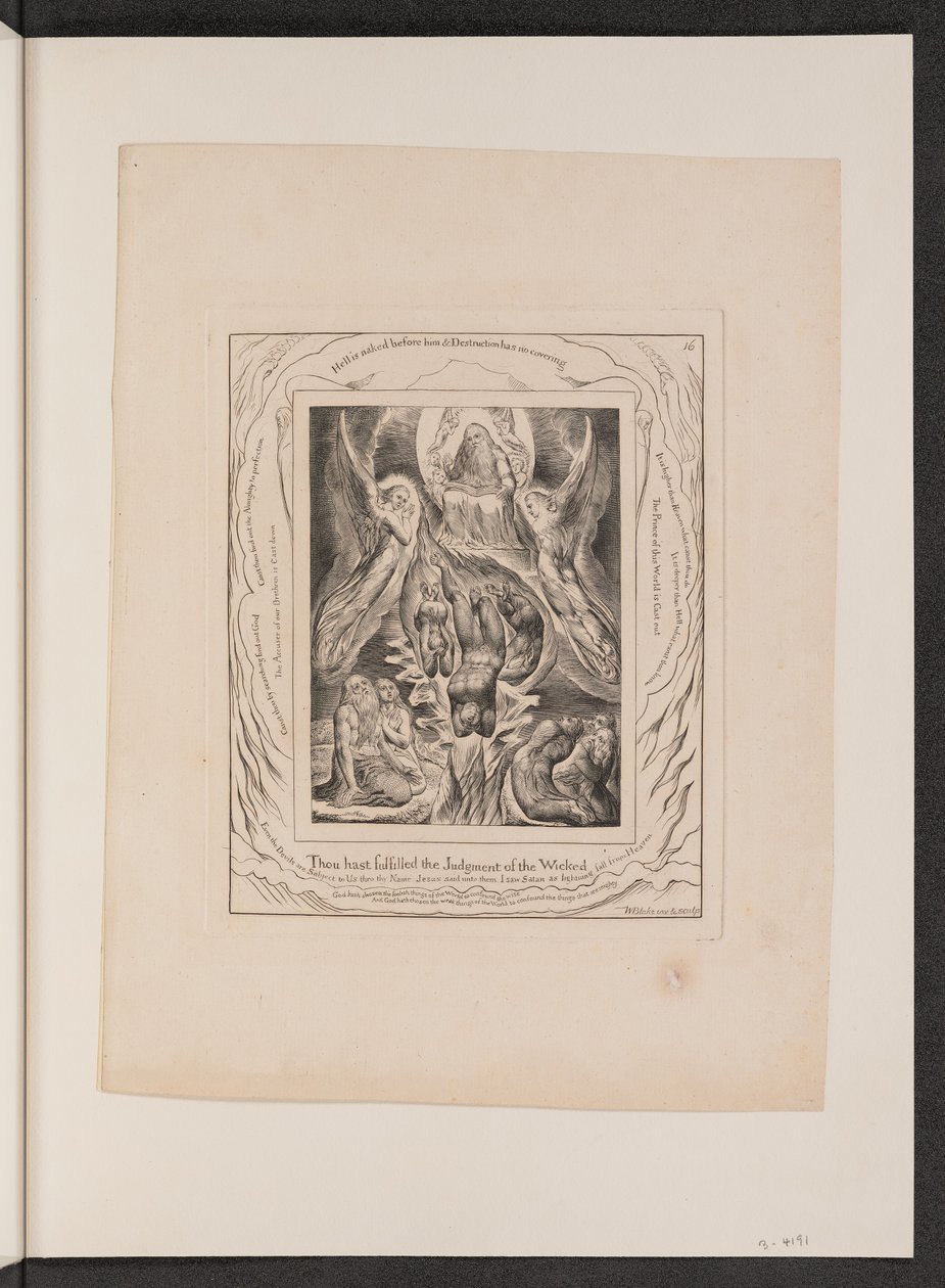 De Val van Satan door William Blake