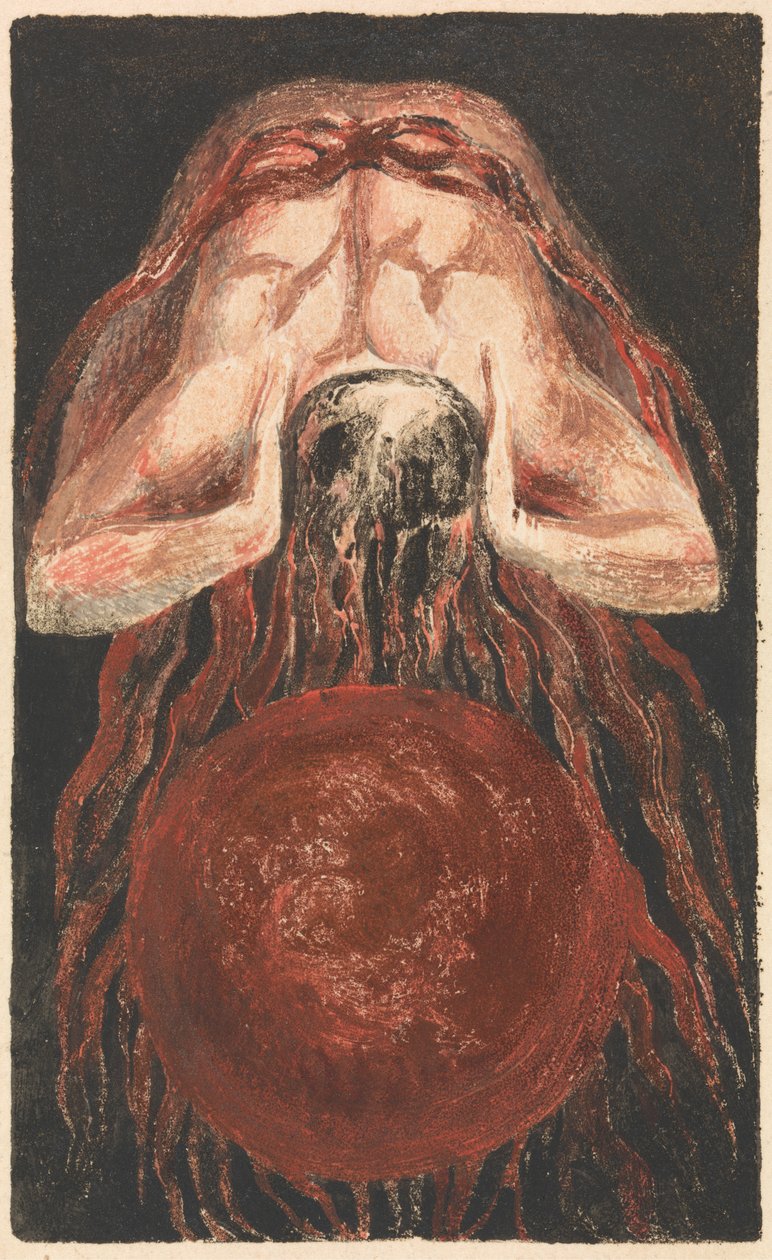 Het Eerste Boek van Urizen, Plaat 16 (Bentley 17) door William Blake