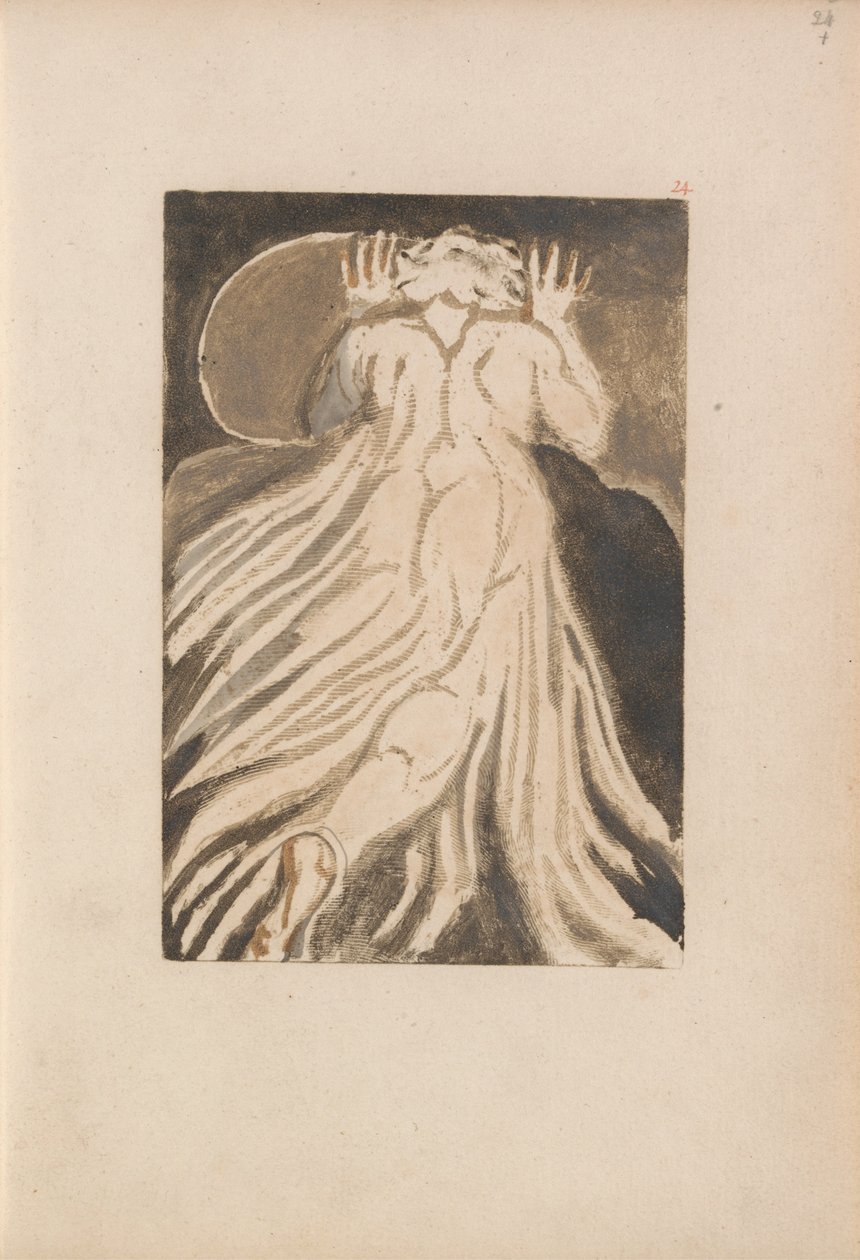 Het Eerste Boek van Urizen, Plaat 28 (Bentley 27) door William Blake