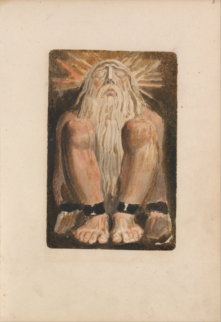 Het eerste boek van Urizen, Plaat 3 (Bentley 22) door William Blake